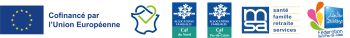 logos Europe, Région, Caf, MSA, FD